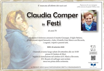 Comper Claudia in Festi