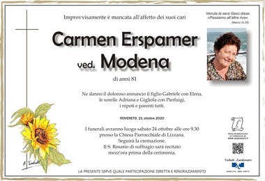 Erspamer Carmen ved. Modena