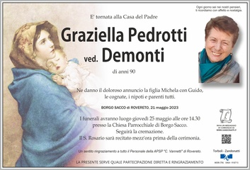 Pedrotti Graziella ved. Demonti
