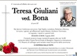 Giuliani Teresa ved. Bona