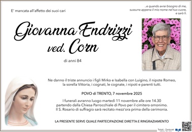 Endrizzi Giovanna ved. Corn