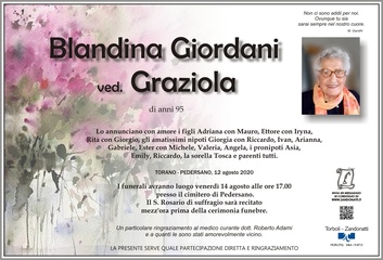 Giordani Blandina ved. Graziola