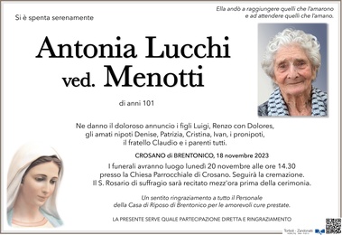 Lucchi Antonia ved. Menotti