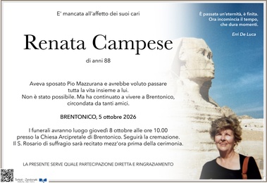 Campese Luisa Renata ved. Mazzurana