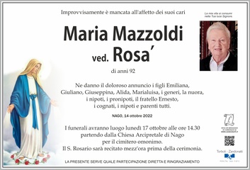 Mazzoldi Maria ved. Rosà