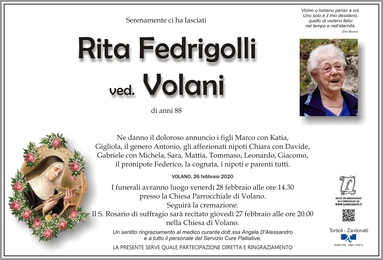 Fedrigolli Rita ved. Volani