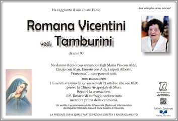 Vicentini Romana ved. Tamburini