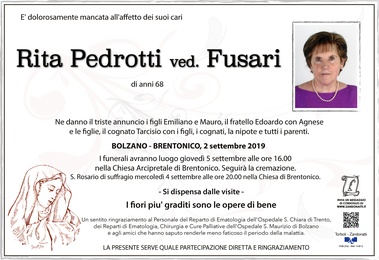 Pedrotti Rita ved. Fusari