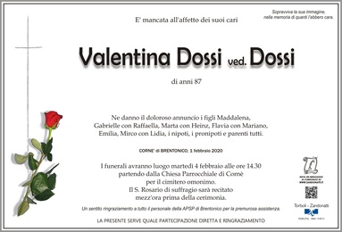 Dossi Valentina ved. Dossi