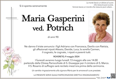 Gasperini Maria ved. Potrich
