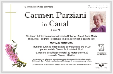 Parziani Carmen in Canal