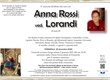 Rossi Anna ved. Lorandi