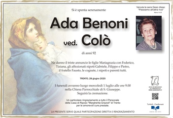 Benoni Ada ved. Colò