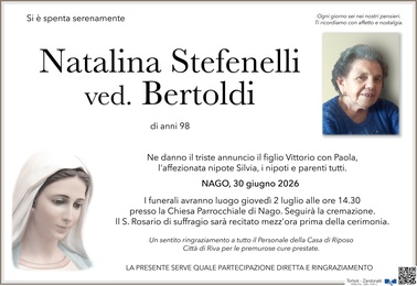 Stefenelli Natalina ved. Bertoldi