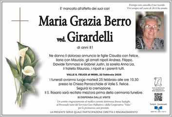 Berro Maria Grazia ved. Girardelli