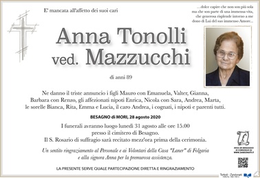 Tonolli Anna ved. Mazzucchi