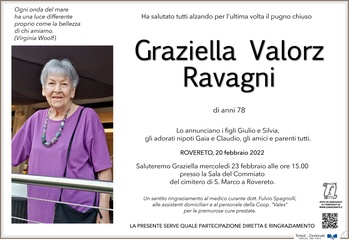 Valorz Maria Grazia ved. Ravagni