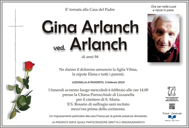 Arlanch Gina ved. Arlanch