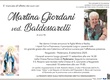 Giordani Martina ved. Baldessarelli