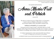 Fait Anna Maria ved. Potrich