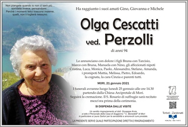 Cescatti Olga ved. Perzolli