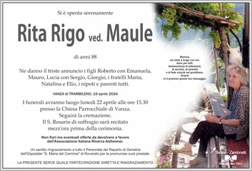 Rigo Rita ved. Maule
