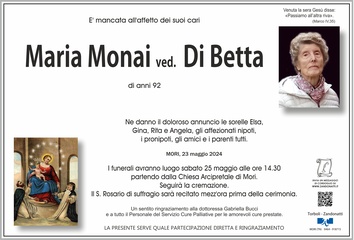 Monai Maria ved. Di Betta