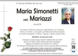 Simonetti Maria ved. Mariazzi