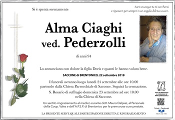 Ciaghi Alma ved. Pederzolli