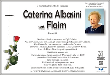 Albasini Caterina ved. Flaim