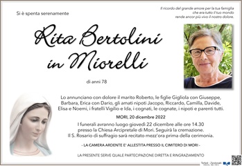 Bertolini Rita in Miorelli