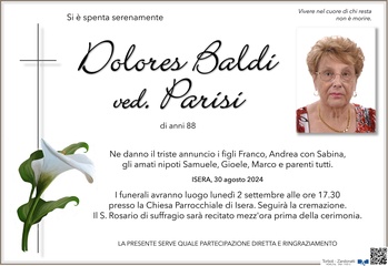 Baldi Dolores ved. Parisi