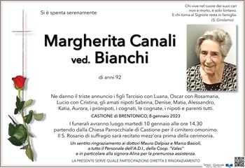Canali Margherita ved. Bianchi