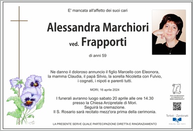 Marchiori Alessandra ved. Frapporti