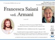Saiani Francesca ved. Armani