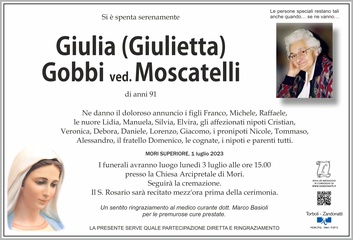 Gobbi Giulia ved. Moscatelli