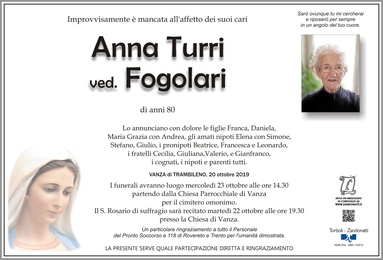 Turri Anna ved. Fogolari