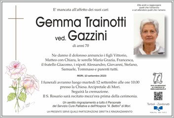 Trainotti Gemma ved. Gazzini