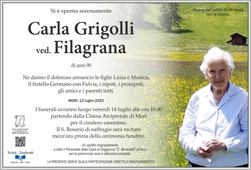 Grigolli Carla ved. Filagrana
