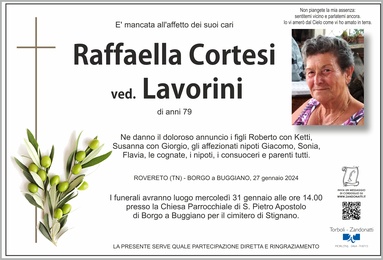 Cortesi Raffaella ved. Lavorini