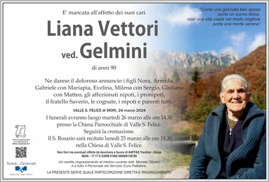 Vettori Liana ved. Gelmini