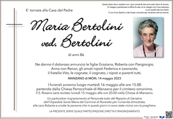 Bertolini Maria ved. Bertolini