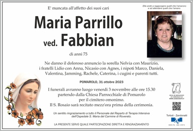 Parrillo Maria ved. Fabbian