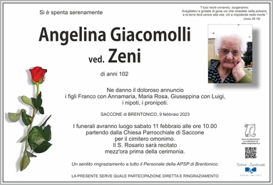 Giacomolli Angelina ved. Zeni