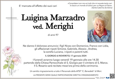 Marzadro Luigina ved. Merighi